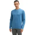 Produktbild: Tom Tailor Herren Rundhals Pullover BASIC CREWNECK KNIT Relaxed Fit 37095 - Ocean Blau XL