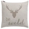 Produktbild: David Fussenegger Kissenhülle Nova 'be wild' 50 x 50 cm Rauch-Beige - 8216/93