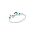 Produktbild: s.Oliver Ring 925 Sterling Silber Damen Ringe, mit Zirkonia synth., Blau, Kommt in Schmuck Geschenk Box, 2039706