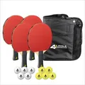 Produktbild: JOOLA Tischtennis-Set Quattro, 4 Tischtennisschläger + 10 Tischtennisbälle + Tasche