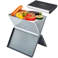 Produktbild: Steinborg Klappgrill Laptopgrill Campinggrill Hitzebeständig schwarz