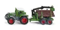 Produktbild: Siku 1645 Traktor mit Forstanhänger 