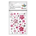 Produktbild: Selbstklebende Kristalle Blumen Mix 53St.
