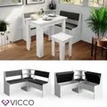 Produktbild: Vicco Eckbankgruppe Roman Eiche 120x120cm Küchenbank Eckbank Sitzgruppe Sitzbank