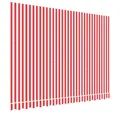 Produktbild: vidaXL Markise Markisenbespannung Rot und Weiß Gestreift 3,5x2,5 m