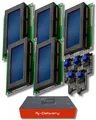 Produktbild: AZDelivery 5 x HD44780 2004 LCD Display Bundle Blau 4x20 mit weißen Zeichen mit I2C Schnittstelle kompatibel mit Arduino und Raspberry Pi inklusive E-Book!