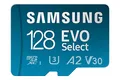Produktbild: Samsung EVO Select (2024) microSD-Karte + SD-Adapter, 128 GB, Speicherkarte für Smartphone und Tablet, UHS-I U3, 4K UHD, Full HD, 160 MB/s Lesen, MB-ME128SA/EU