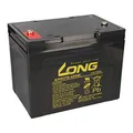 Produktbild: 1x AGM 12V / 75Ah Kung Long Blei-Akku - KPH75-12NE zyklenfest kompatibel zu 60Ah, 75Ah, 77Ah, MP75-12C REC80-12I 12LC-75Ah