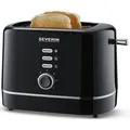 Produktbild: Severin Toaster 2 Scheiben 850W mit Aufwärmstufe & Scheibenzentrierung, schwarz