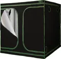 Produktbild: ZELSIUS Grow Tent 200 x 200 x 200 cm schwarz/grün Pflanzenzucht Indoor