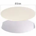 Produktbild: Cucina di Modena Runder Pizzastein mit Aluminium-Servierblech, Ø 33 cm