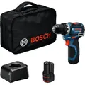 Produktbild: Bosch Professional Bosch Akku-Bohrschrauber GSR 12V-32, incl. 2x Akku GBA 2 Ah, Ladegerät, Werkzeugtasche