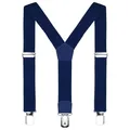 Produktbild: Kinder Hosenträger dunkelblau 2 cm schmal längenverstellbar für eine Körpergr...
