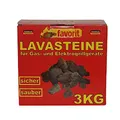 Produktbild: Favorit 3050 Lavasteine für Gas-/Elektrogrill 3 kg; Praktischer Nachfüllpack 3kg für Lavasteingrill; hochwertige Lavasteine für das perfekte Grillergebnis und den besten Grillgenuss