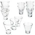 Produktbild: MamboCat YPSI 12tlg Dessertgläser Set aus Glas I 6X 150ml & 6X 170ml I konische Gläser mit dickem Boden I stapelbar I für Dessert, Schichtsalat, Snacks & Shots