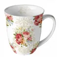 Produktbild: Ambiente Luxury Paper Products Becher Blumen, Rosen, Pflanzen, Sommer, Frühling, Tasse, Kollektion, Porzellan Tasse - Sara Blumencreme, Sommer Blumen, Porzellan Kollektion, Geschenke