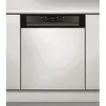 Produktbild: Spülmaschine 60cm 14 maßgedecke 44db integrierbar mit stirnband - Whirlpool wbc3c34pb - Schwarz
