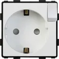Produktbild: Steckdoseneinsatz 230V weiß mit Schalter RTX SH - Weiß
