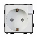 Produktbild: Einsteckdose 230v weiß mit Schalter, ohne Rahmen, Smarthome