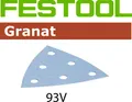 Produktbild: Festool 1Pkg. Granat V93 Schleifblätter Klett 6 Loch P40-P400 für z.B. RO 90 DX