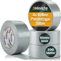 Produktbild: Hinrichs 4 Rollen Panzerband 50 Meter Silber