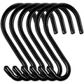Produktbild: 6 Stück S Haken Groß 6in/15CM Belastbar bis 20KG S-förmige Hängehaken Schwarz...