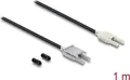 Produktbild: Delock LWL POF Kunststoff Kabel HFBR 4506-4516Z Duplex Stecker zu Duplex Stecker 1 m (91027)
