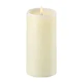 Produktbild: Piffany Copenhagen Uyuni Lighting Pillar LED Kerze tiefer Docht 7,8 x 15 cm Echtwachs Ivory - 6 Stunden Timerfunktion - Keine Brandgefahr, Keine Rußbildung und kein Geruch