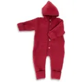 Produktbild: Engel Naturkleidung Overall (1-tlg) Baby Fleece Overall mit Kapuze aus Bio Merinoschurwolle rot 62/68