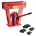 Produktbild: Wiltec Rohrbiegemaschine hydraulisch 8 t, Rohrbiegegerät mit 4 Presstücken Ø 21,3-40 mm, Rohrbieger inkl. Matritzen