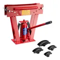 Produktbild: Wiltec Rohrbiegemaschine hydraulisch 8 t, Rohrbiegegerät mit 4 Presstücken Ø 21,3-40 mm, Rohrbieger inkl. Matritzen