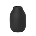 Produktbild: blomus -COLORA- Vase S aus Steingut, Peat, hergestellt in hochwertiger Handarbeit, elegante und dekorative Tischvase, flächenschonendes Wohnaccessoire (H / B / T: 15 x 10,5 x 10,5 cm, Peat, 65902)