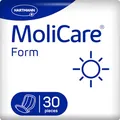 Produktbild: MoliCare® Form Day - Große Inkontinenzeinlagen für mittlere bis schwere Inkontinenz am Tag für Frauen und Männer | zuverlässig, saugfähig & diskret | 30 Stück