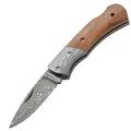 Produktbild: Magnum Damascus Mistress – Elegantes Damast-Taschenmesser mit Olivenholzgriff