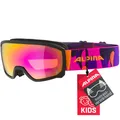 Produktbild: ALPINA SCARABEO JR. Q-LITE - Verspiegelte, Kontrastverstärkende OTG Skibrille Mit 100% UV-Schutz Für Kinder, black-pink matt, One Size