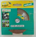 Produktbild: Wolfcraft 1 Diamant-Trennscheibe ges. Ø125x22,2 mm