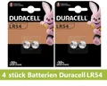 Produktbild: 4 x Original Duracell Batterie Lithium Knopfzelle G10 189 LR1130 V10GA LR54
