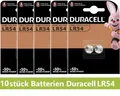Produktbild: 10 x Original Duracell Batterie Lithium Knopfzelle G10 189 LR1130 V10GA LR54