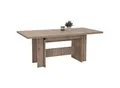 Produktbild: Carryhome Esstisch, Eiche, Holzwerkstoff, rechteckig, Wange, 90x76x160-320 cm, ausziehbar, Esszimmer, Tische, Esstische, Esstische ausziehbar
