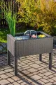 Produktbild: HEISSNER Hochteich 015196-00 Polyrattan schwarz mit Wasserspiel Terrassenbrunnen