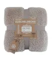 Produktbild: Teddy Kuscheldecke 150 x 200 cm » warme Wohndecke in Kunstfell-Optik | Flauschige Mikrofaser Decke (Hellbraun)