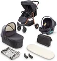Produktbild: BabyGo Kombi-Kinderwagen Style - 3in1, (Set), inkl. Babyschale mit Adaptern u. Wickeltasche