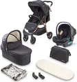 Produktbild: Babygo Kombikinderwagen Style 3in1 schwarz/rosegold