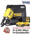 Produktbild: DeWalt Akku Streifennagler DCN930P2 QW 50-90mm 2x5,0Ah für 34° DNW Streifennägel