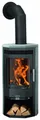 Produktbild: Justus Kaminofen Usedom 5 Speckstein Stahl schwarz dauerbrennend 5,5 kW