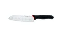 Produktbild: Giesser Messer Brotmesser PrimeLine Santoku Kochmesser schwarz mit Kullen 18 cm
