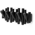 Produktbild: Umbra Kleiderhaken Picket Rail Hook, 1011471-040, schwarz, Holz, Hakenleiste mit 5 Haken, klappbar