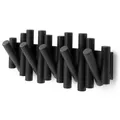 Produktbild: UMBRA Wandgarderobe PICKET mit 5 klappbaren Haken Kiefernholz schwarz