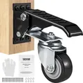 Produktbild: VEVOR 4er-Set Lenkrollen Werkbank max. 74,8kg Tragfähigkeit Möbelrollen Doppelkugellager Schwerlastrollen aus Polyurethan Transportrollen mit Bre...