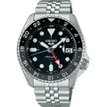 Produktbild: Seiko 5 Sports Automatic GMT Black Dial Stainless Steel Watch SSK001K1 - Silber
